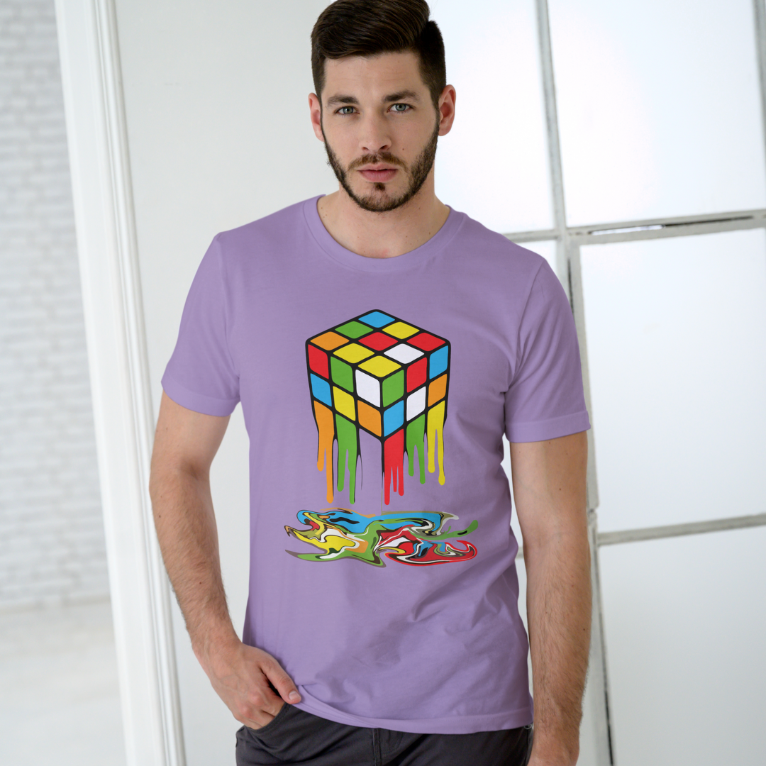 The Rubik's Round Neck Half Sleeve Classic Form For Men