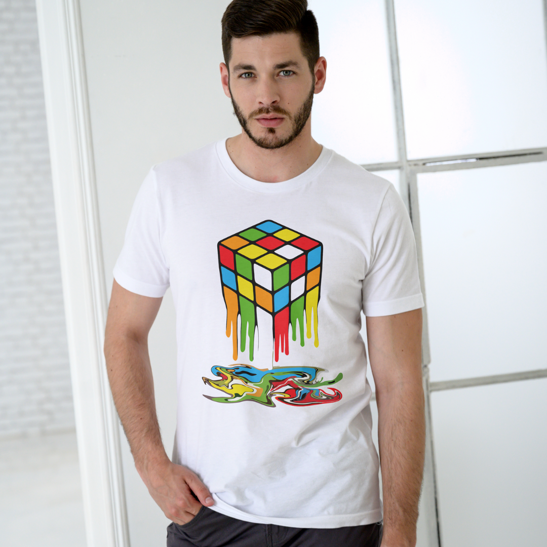 The Rubik's Round Neck Half Sleeve Classic Form For Men