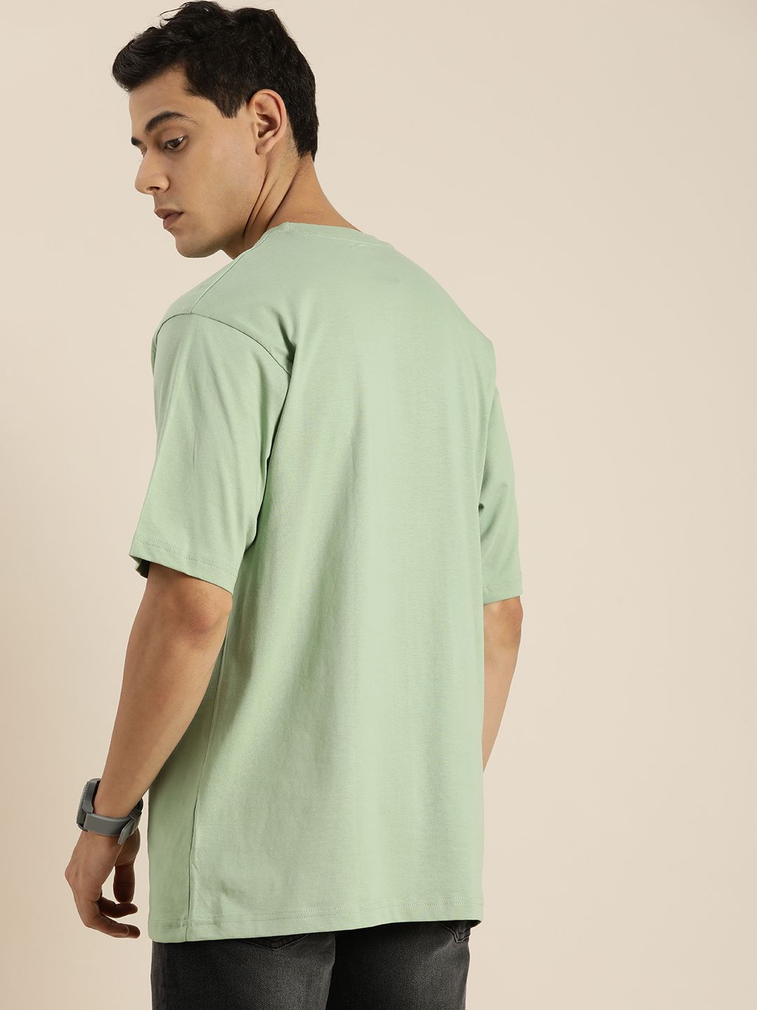 Dillinger Green Typographic Oversized T-shirt